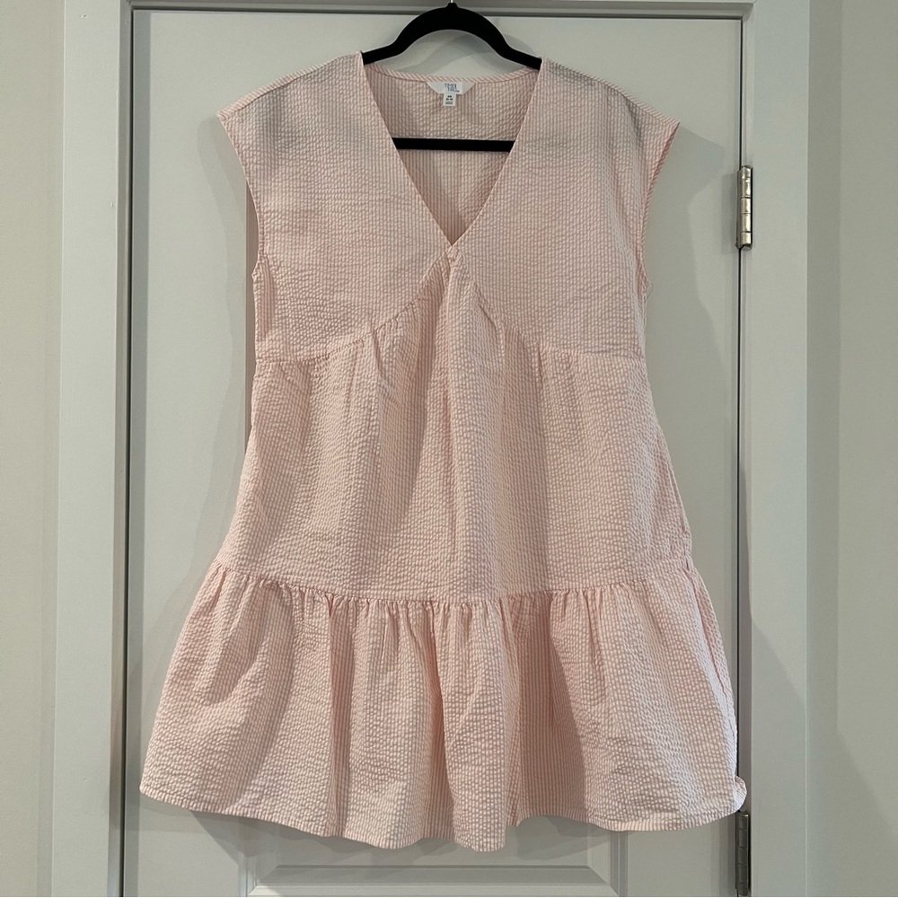 Pink Seersucker Dress